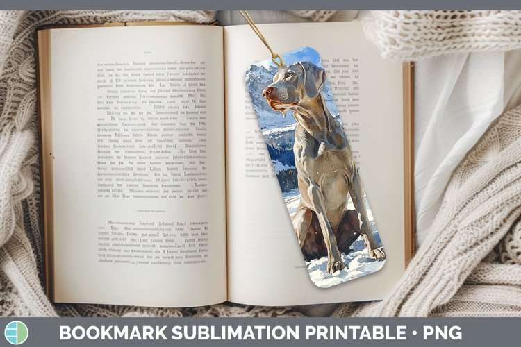 GorgeousWinter Dogs Bookmark design.