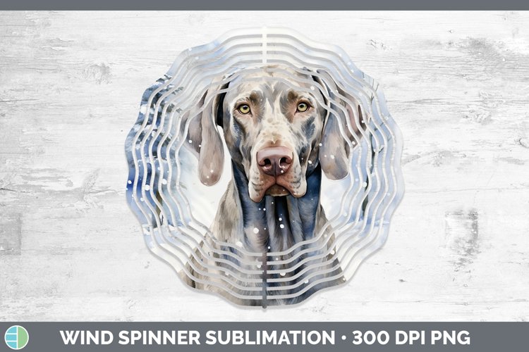 GorgeousWinter Dogs Wind Spinner design.