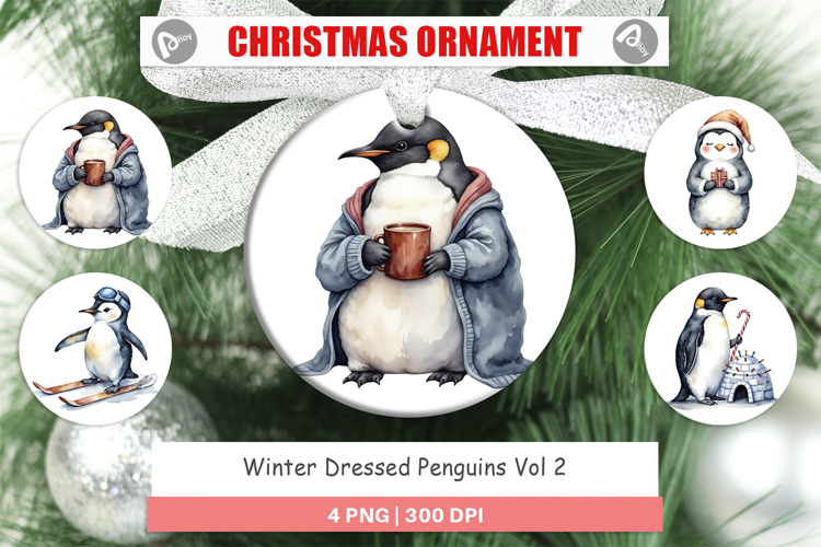 Ornament Winter Penguins