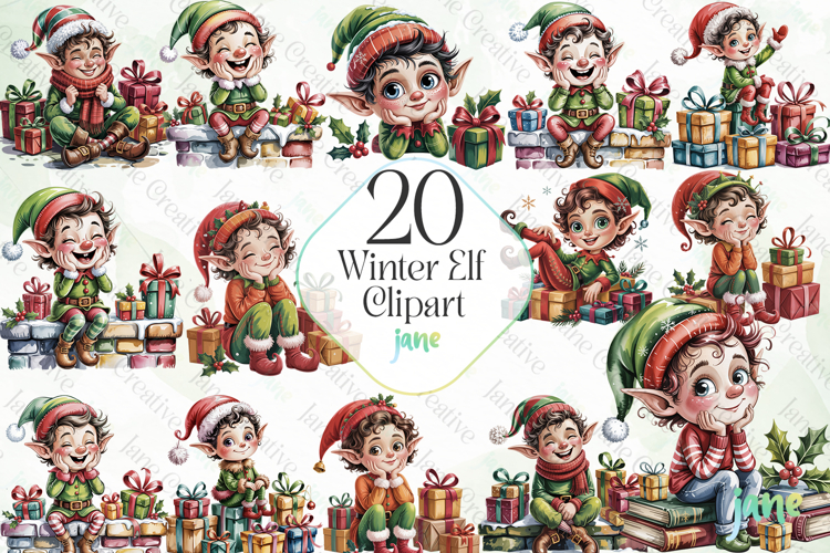 Winter Elf Clipart