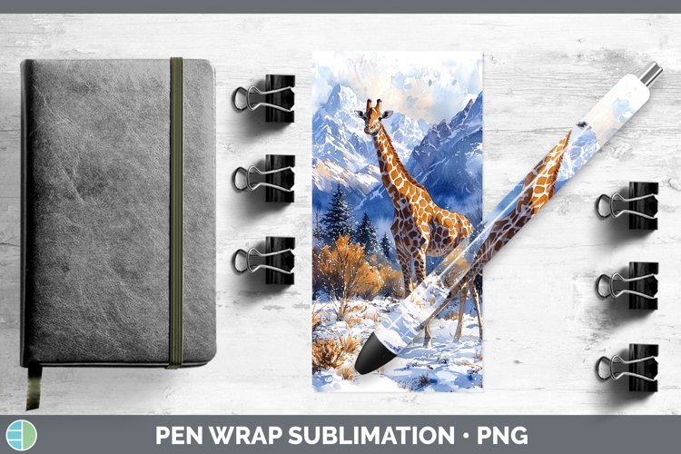 GorgeousWinter Exotic Animals Pen Wrap design.