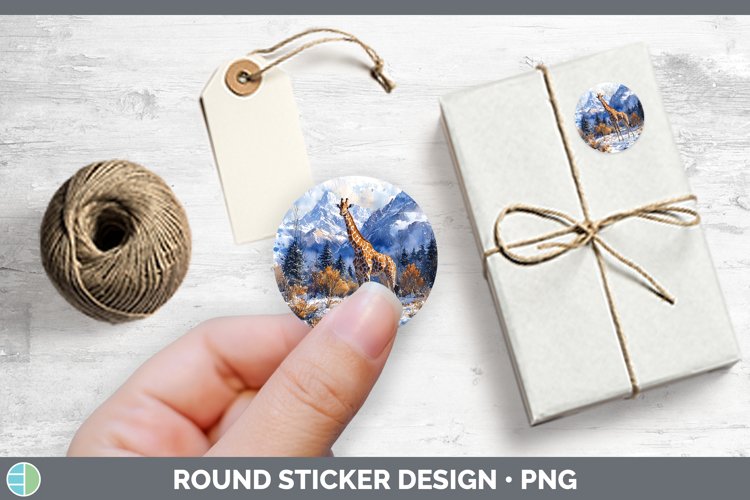 GorgeousWinter Exotic Animals Stickers design.