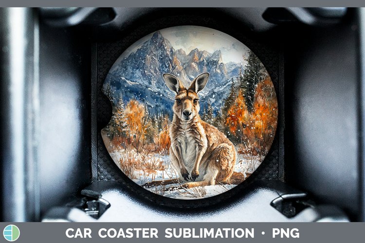GorgeousWinter Exotic Animals Car Coaster design.