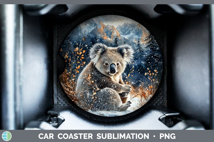 GorgeousWinter Exotic Animals Car Coaster design.