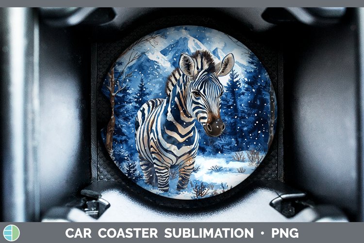 GorgeousWinter Exotic Animals Car Coaster design.