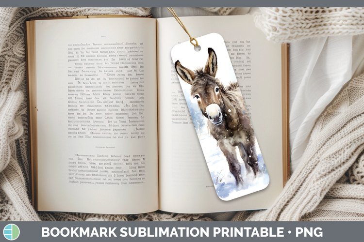 GorgeousWinter Farm Animals Bookmark design.