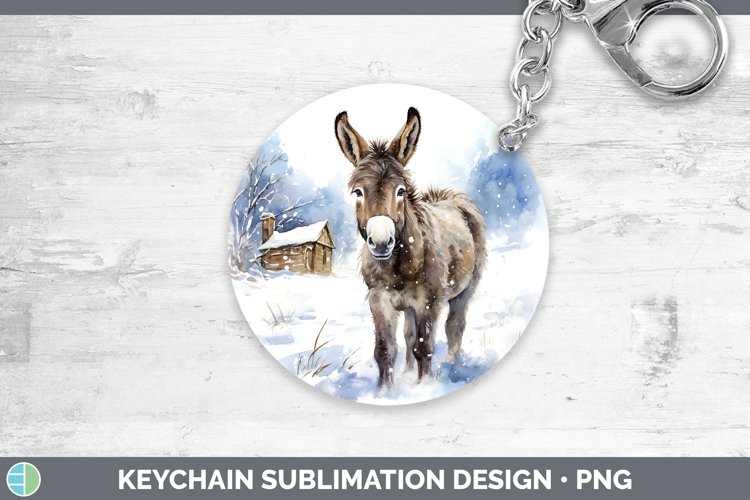 GorgeousWinter Farm Animals Keychain design.