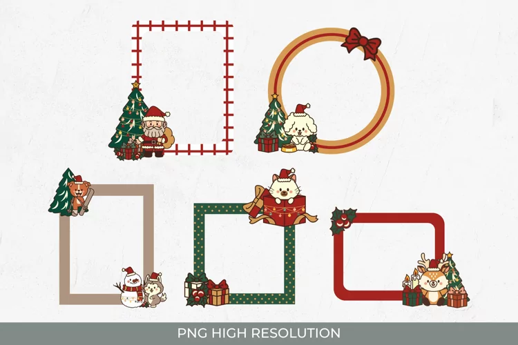 Winter Frames Scrapbooking Decoration