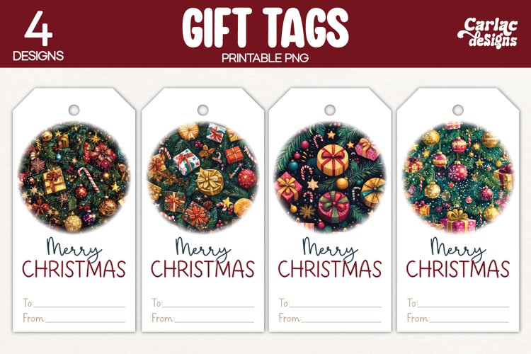 winter gift tags
