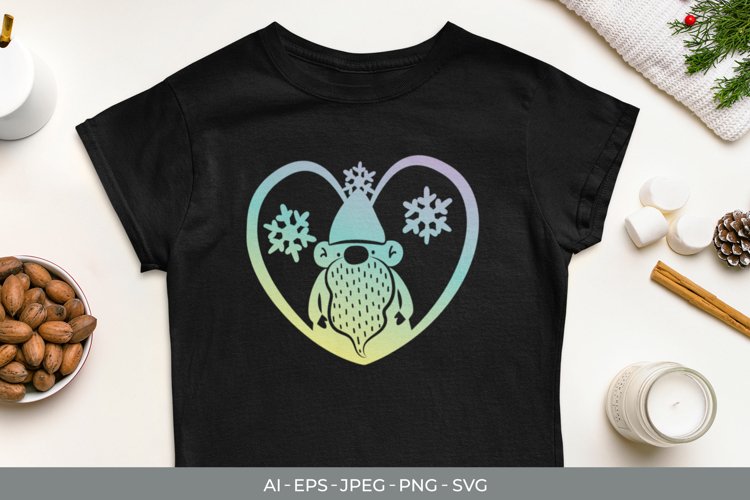 Gnome With Heart Svg Image 23
