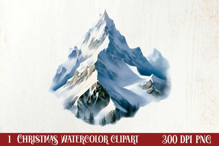 Winter Hiking Clipart Sublimation, Christmas PNG