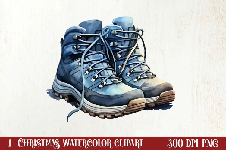 Winter Hiking Clipart Sublimation, Christmas PNG