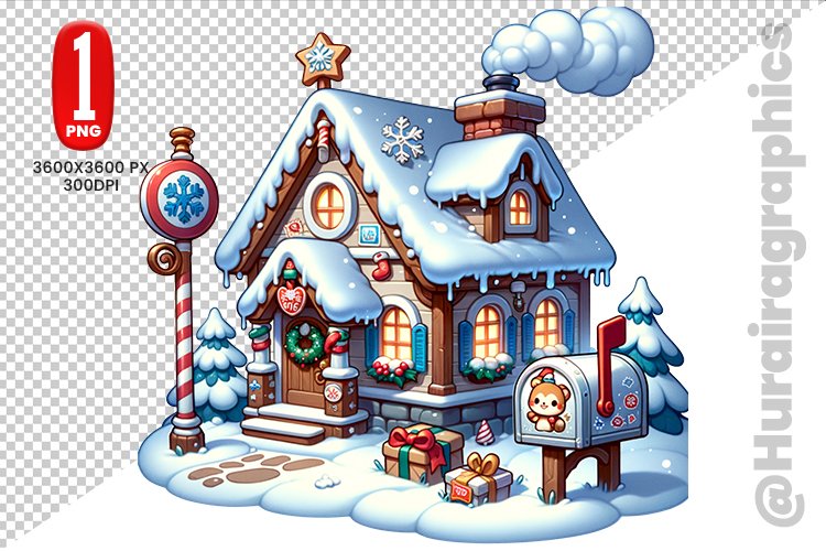 Cute House Clipart Image 4