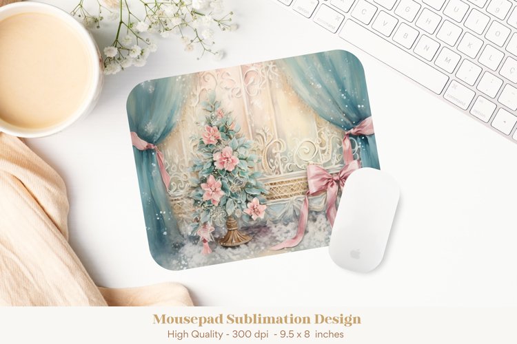 Winter Mouse Pad Png  Christmas Mousepad Sublimation Design