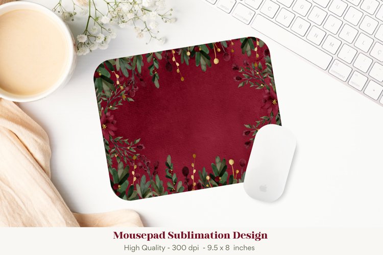 Winter Mouse Pad Png  Christmas Mousepad Sublimation Design