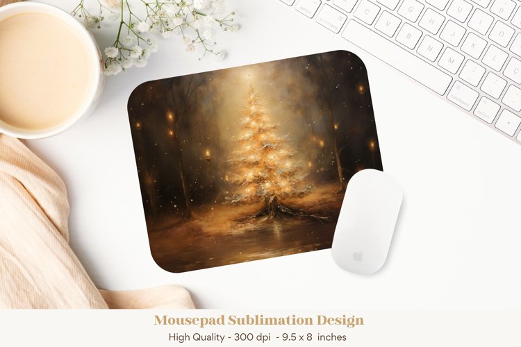 Winter Mouse Pad Png  Christmas Mousepad Sublimation Design