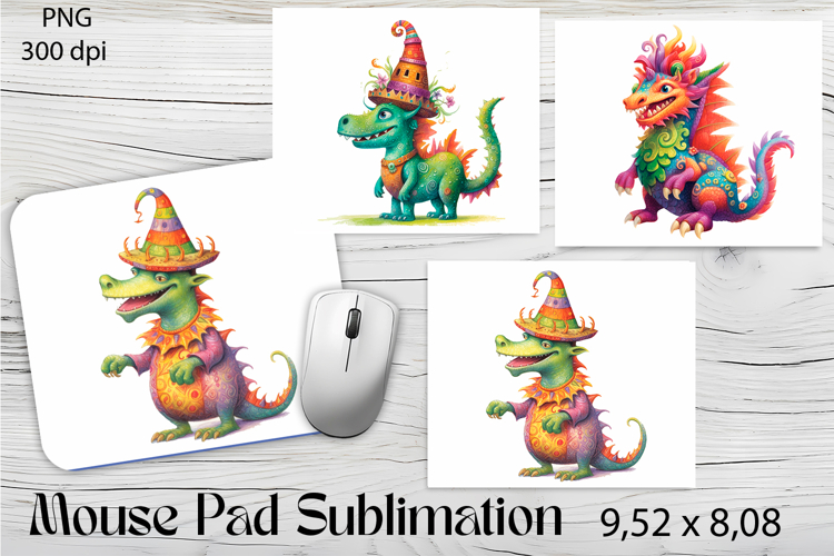 Dragon Mouse Pad Design | Mouse Pad Sublimation PNG