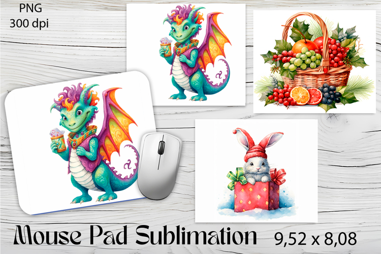 Dragon Mouse Pad Design | Mouse Pad Sublimation PNG