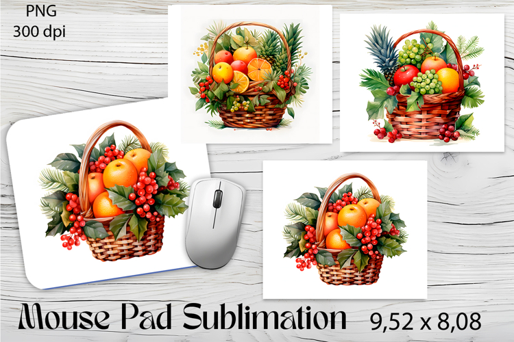 Winter fruit bouquet Mouse Pad Sublimation