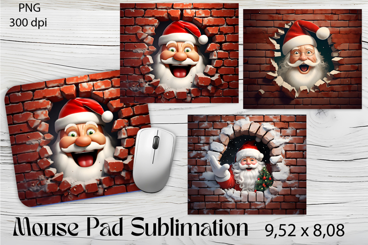 Funny Santa Claus MousePad | Christmas Mouse