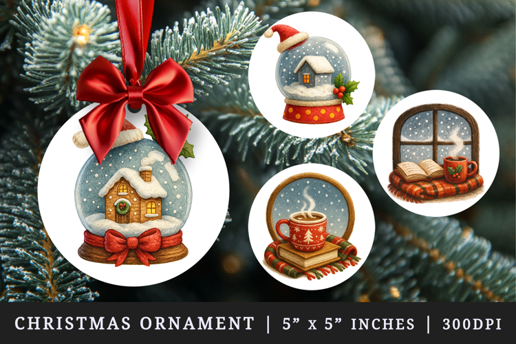 Christmas Ornament Sublimation Designs Image 16