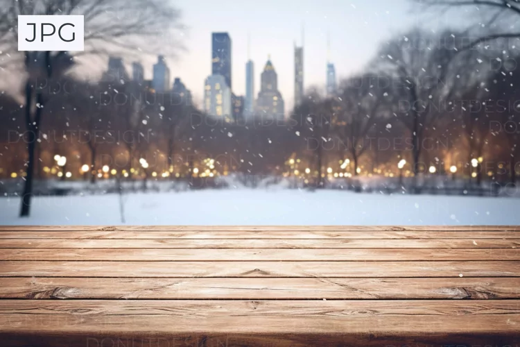 Christmas table mockup background | Christmas backdrop