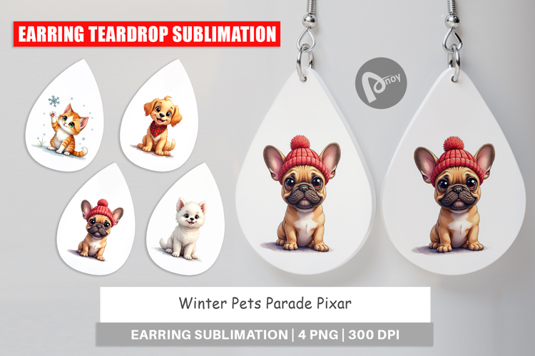 Winter Pets Parade Earring
