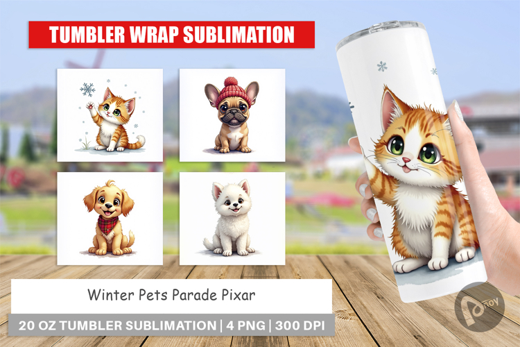 Winter Pets Parade Tumbler