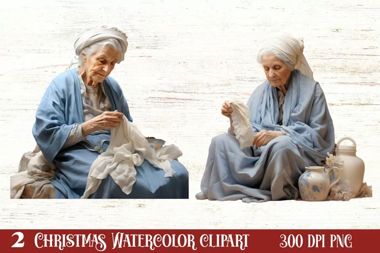 Winter Sewing Clipart Sublimation, Winter Sewing Clipart