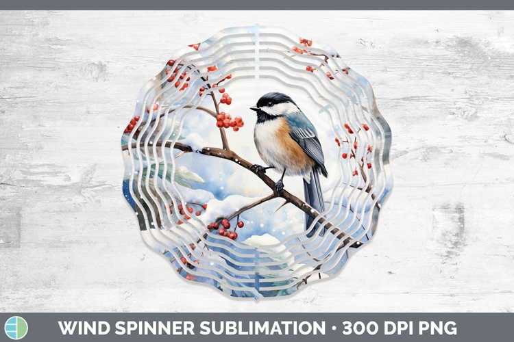 GorgeousWinter Snow Wind Spinner design.