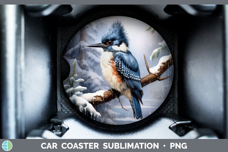 GorgeousWinter Snow Car Coaster design.