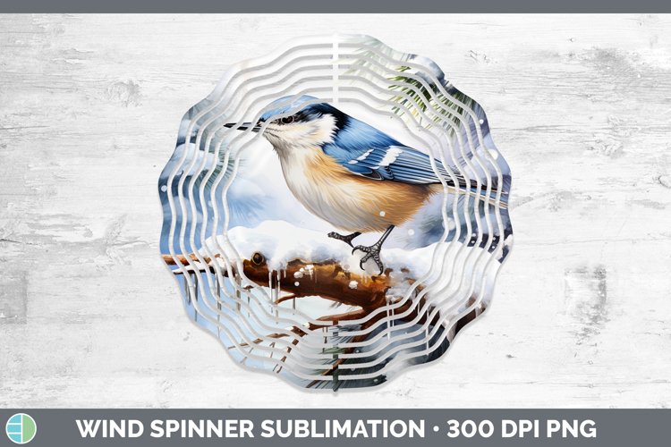 GorgeousWinter Snow Wind Spinner design.