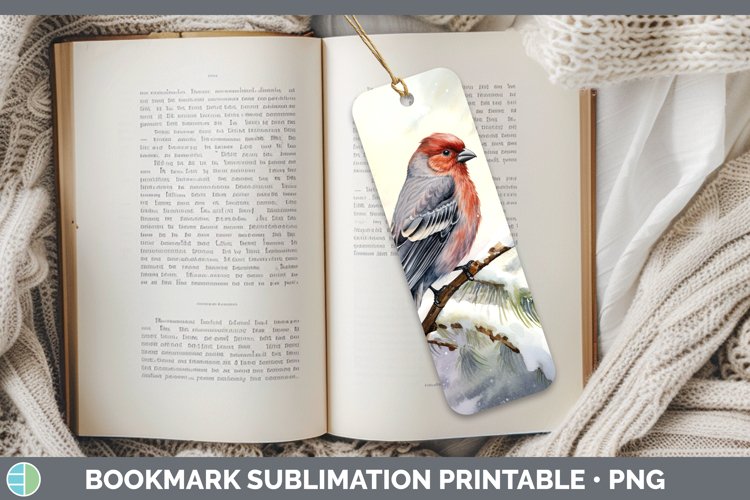 GorgeousWinter Snow Bookmark design.