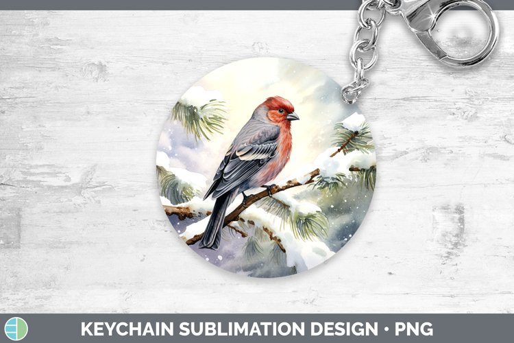 GorgeousWinter Snow Keychain design.
