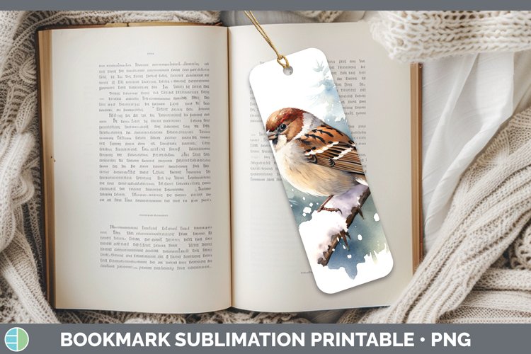 GorgeousWinter Snow Bookmark design.