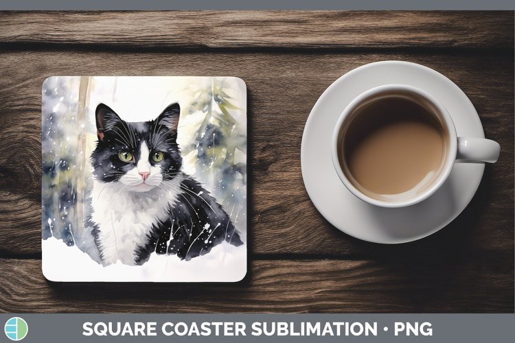 GorgeousWinter Snow Square Coaster design.