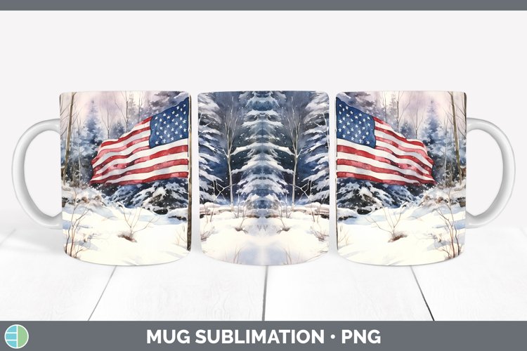 GorgeousWinter Snow Mug Wrap design.