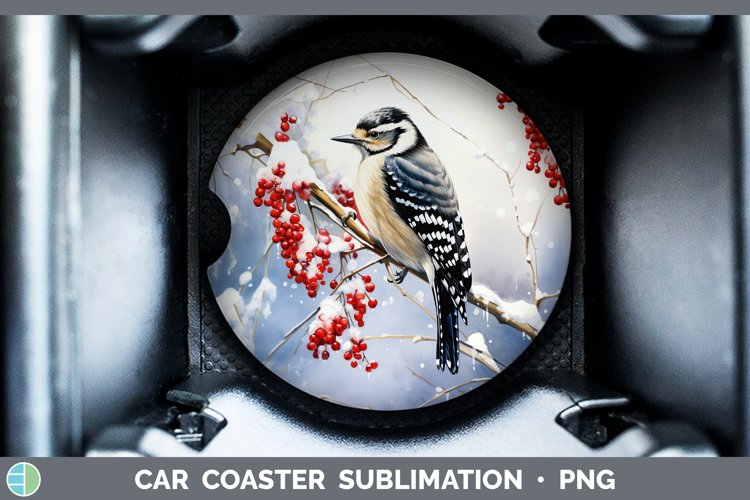 GorgeousWinter Snow Car Coaster design.