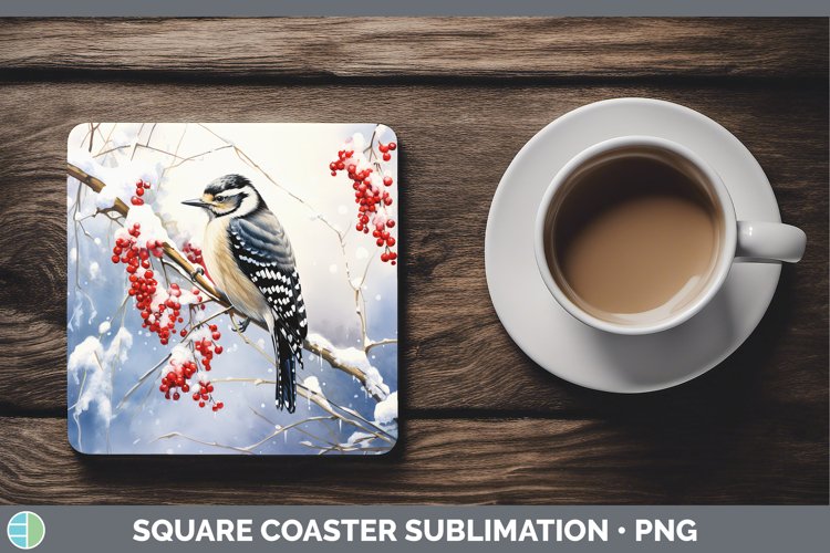 GorgeousWinter Snow Square Coaster design.