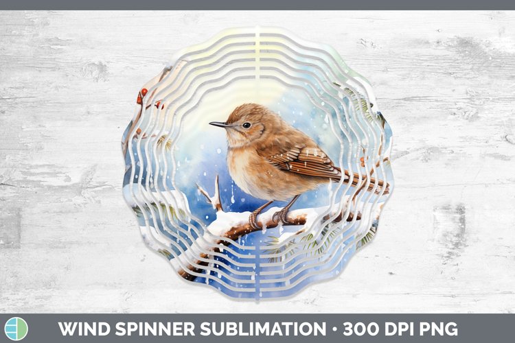 GorgeousWinter Snow Wind Spinner design.
