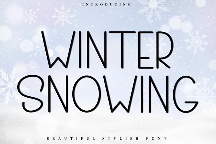 Winter Snowing example image 1