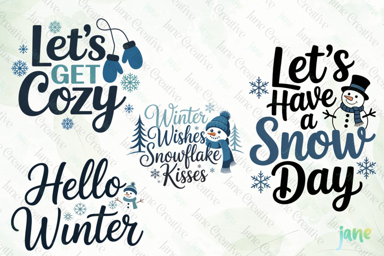 Winter Snowman Quotes Clipart