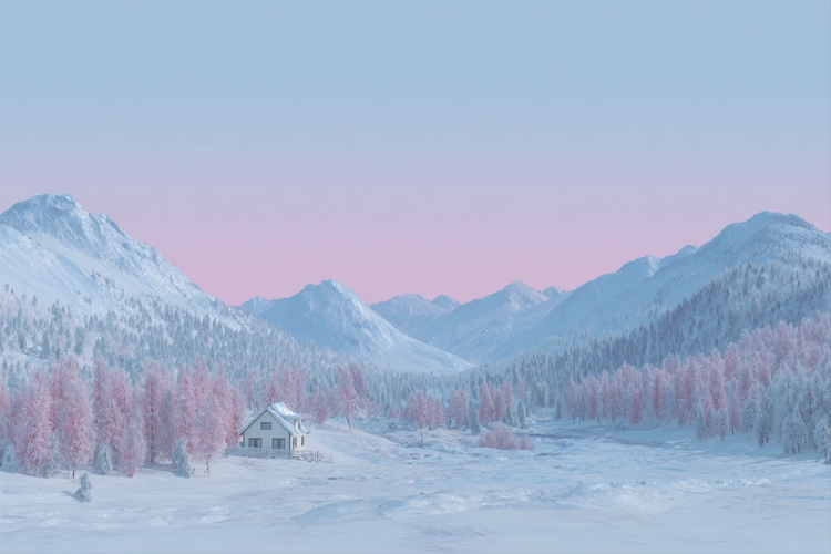 Winter Snowy Background