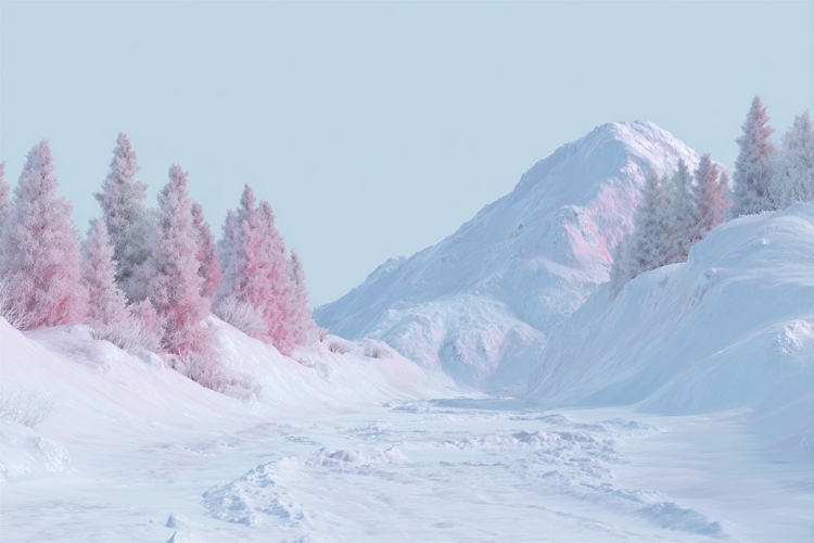 Winter Snowy Background