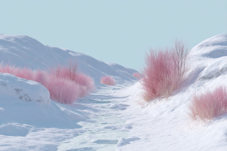 Winter Snowy Background