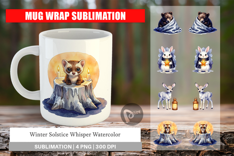 Winter Solstice Whisper Mug Wrap