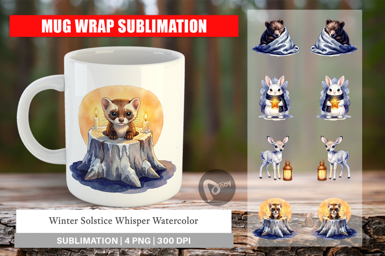 Winter Solstice Whisper Mug Wrap