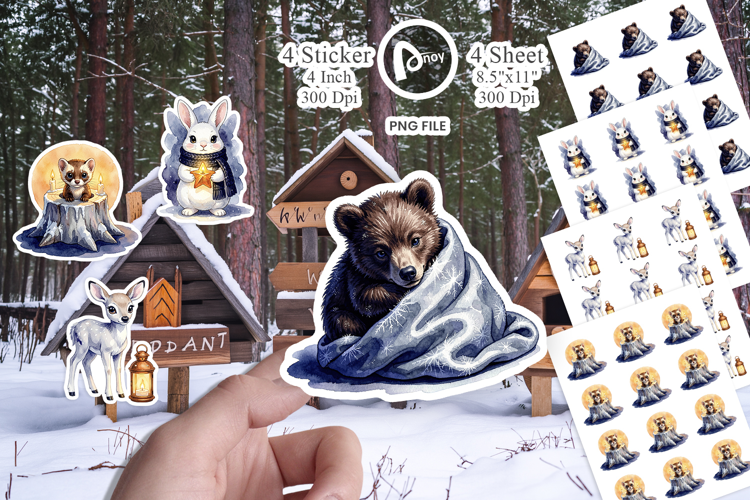 Winter Solstice Whisper Sticker