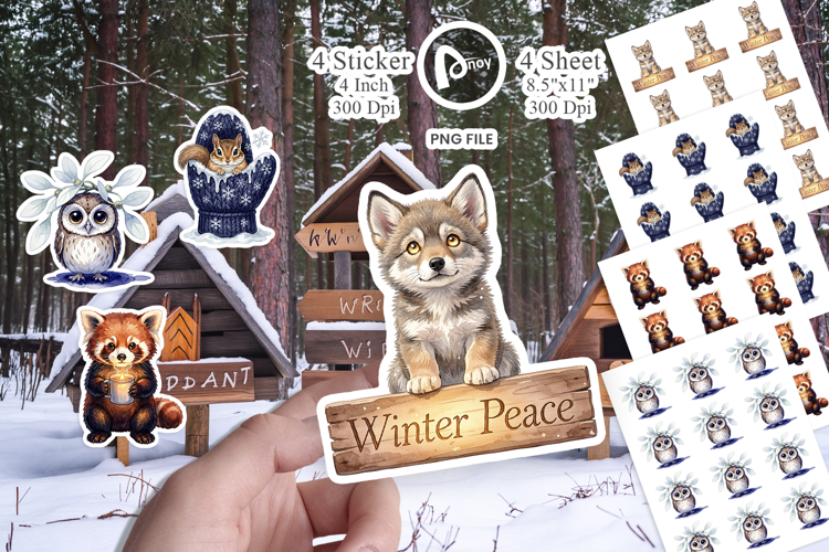 Winter Solstice Whisper Sticker