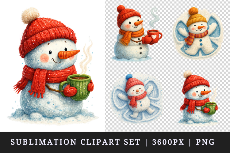 Winter clipart printable sublimation design png